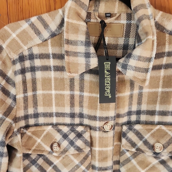 Plaid Button-Up Jacket - Picture 4 of 6